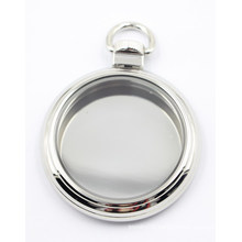 High Quality Silver Glass Faced Locket Pendant